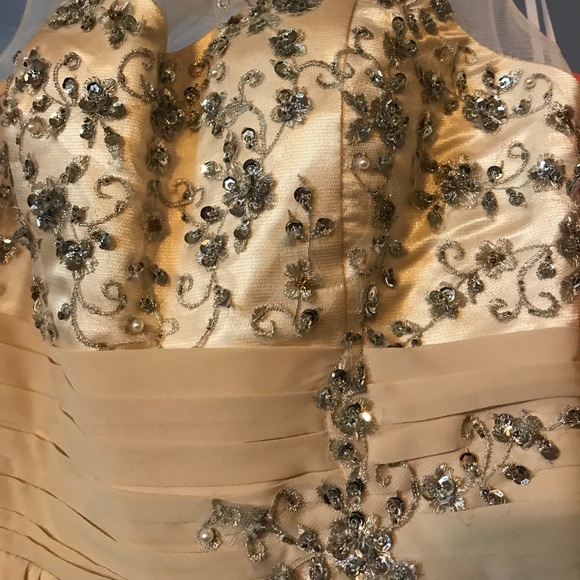 Long beige dress - Picture 1 of 3